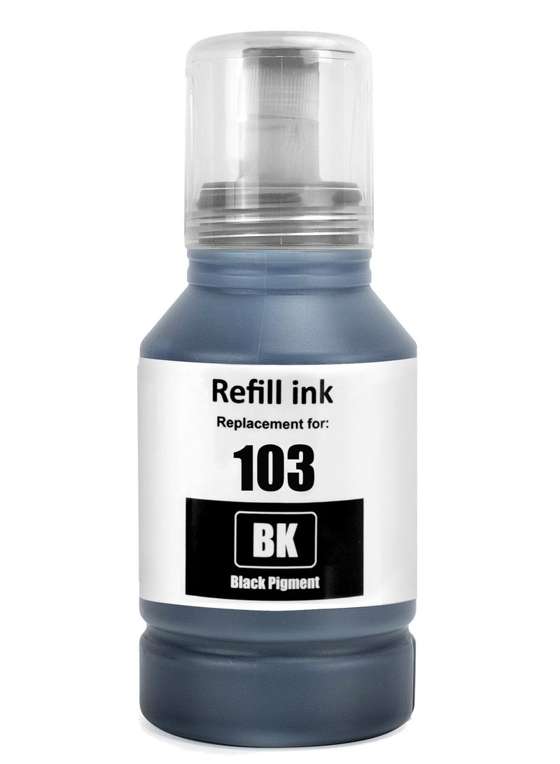 نيكس نوفا حبر EcoTank 103 لـ EPSON مجموعة 4 عبوات ألوان أسود سماوي أرجواني أصفر للاستخدام اليومي والطباعة المنزلية والمكتبية - Image 3
