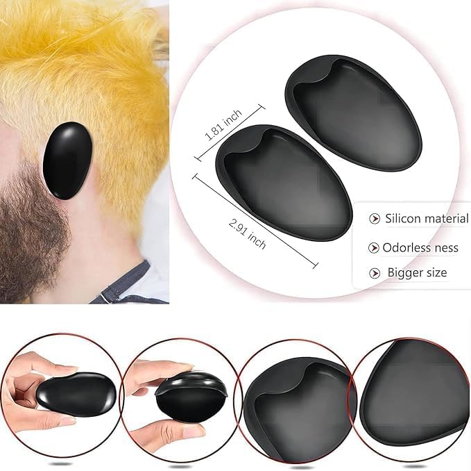 Euskolete 9pcs Hair Coloring Kit - Professional Salon Tools for DIY Mixing, Includes Hair Dye Brush, Hair Color Bowl, Hair Clip, Ear Muffs - Perfect for Bleaching and Highlighting - Image 4