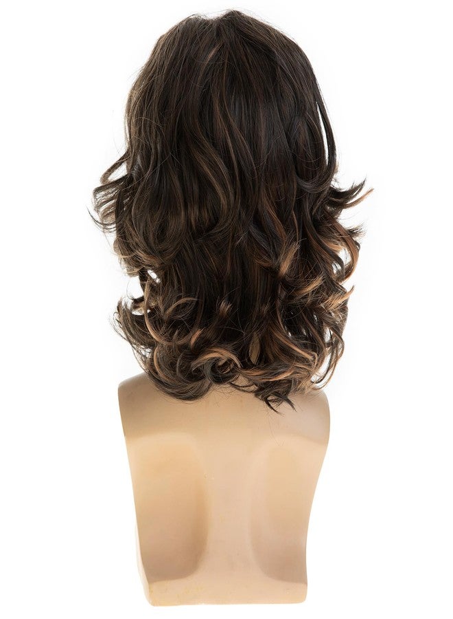 Dsimeig Mens Wig Brown Short Wavy Fluffy Cosplay Hair Wigs for Party Halloween Use - Image 5