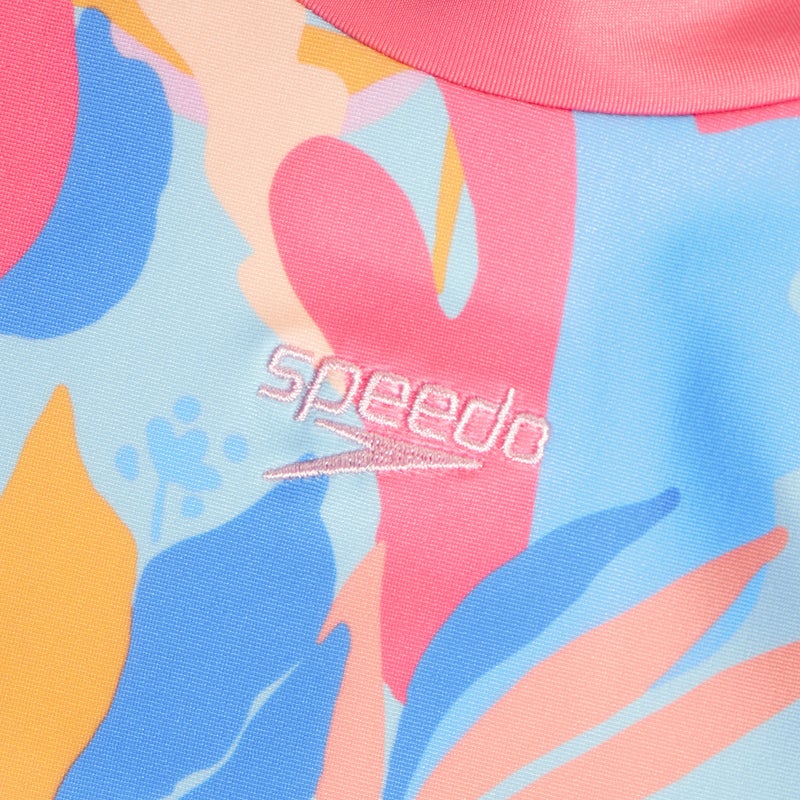 speedo Kids' Printed Long Sleeve Swimming Rashguard - Image 3