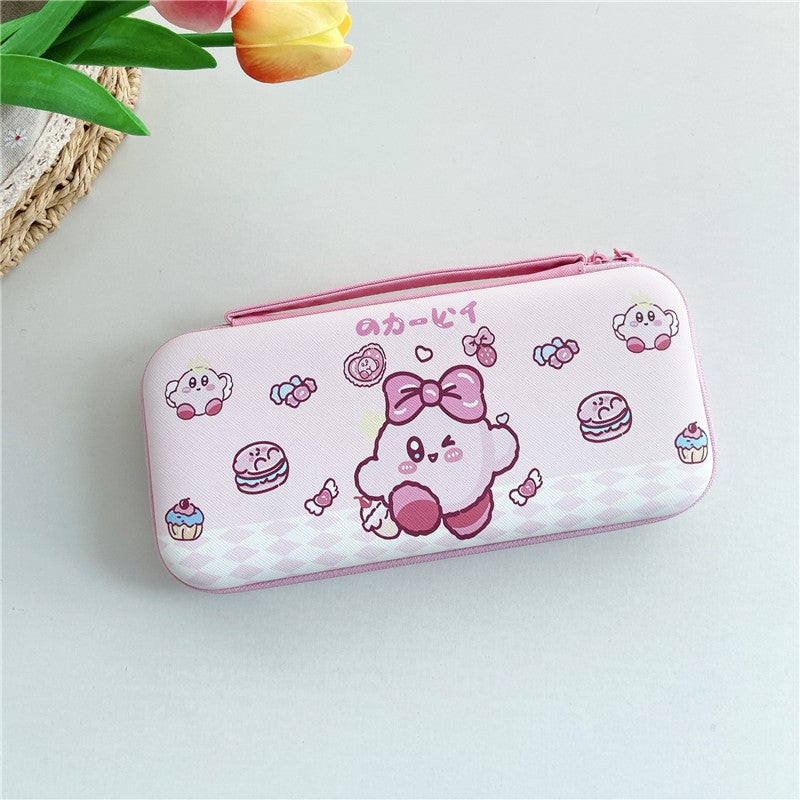 Nintendo swich game console storage bag oled cartoon storage box NS/lite organizing box drop-resistant leather pattern Card bi