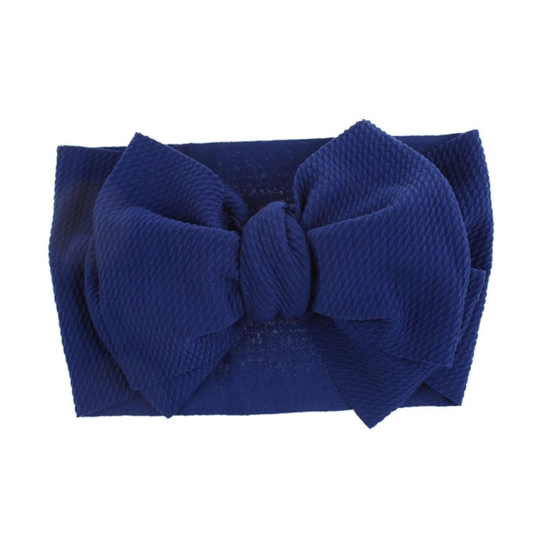 6Pcs Floral Hairband Set With Bowknot Hair Ties Wide Soft Head Wraps For Girls And Boys - Image 3