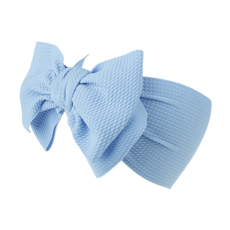 6Pcs Floral Hairband Set With Bowknot Hair Ties Wide Soft Head Wraps For Girls And Boys - Image 2