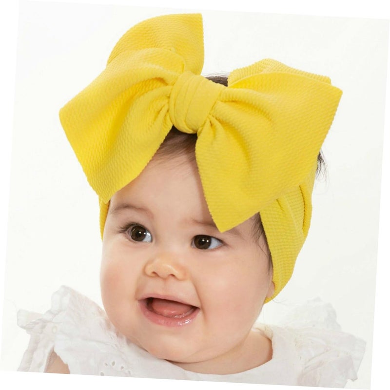 6Pcs Floral Hairband Set With Bowknot Hair Ties Wide Soft Head Wraps For Girls And Boys - Image 5