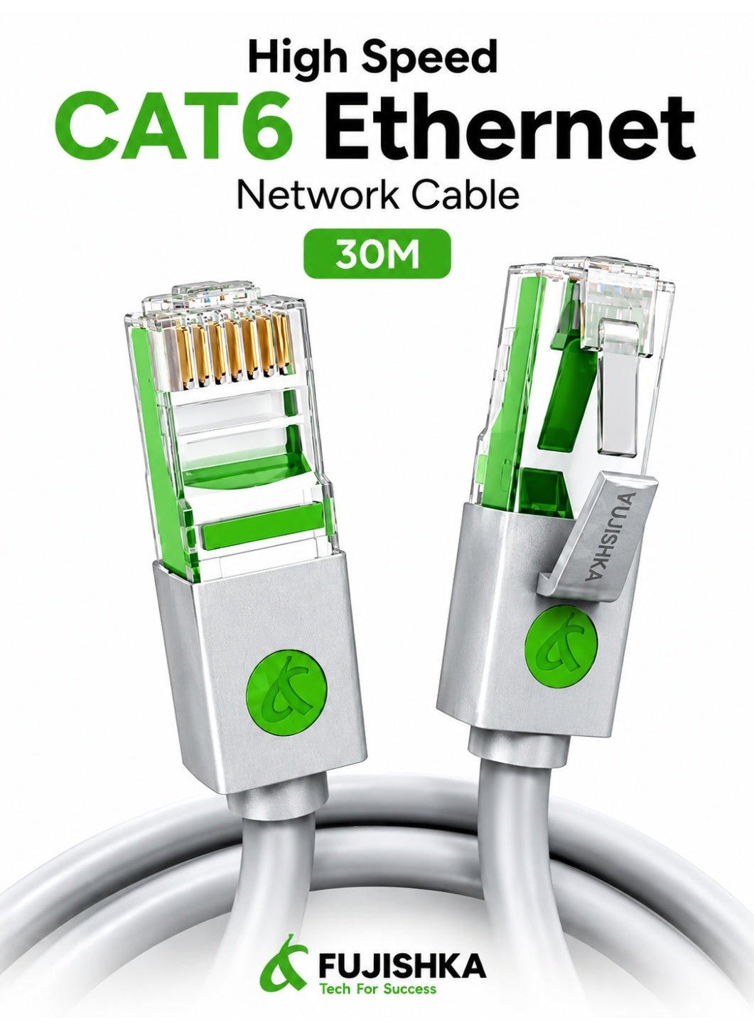 fujishka Fujishka High Speed CAT6 Ethernet Network Cable rj45 30 M Z44BEDFF150F1768A2DD2Z