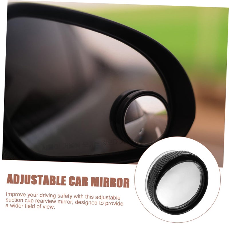 Adjustable Suction Cup Car Mirrors 1 Pair Wide Angle Rear View Accessories For Improved Visibility - Image 4