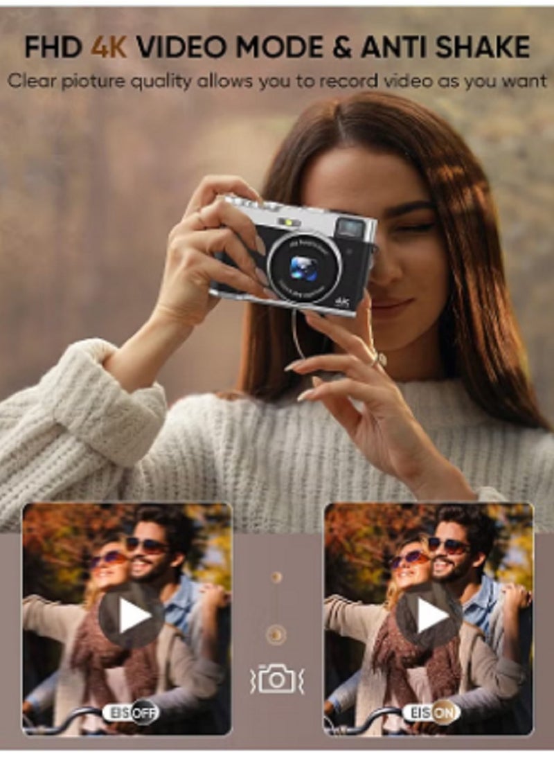 Generic 48MP 4K Camera - Autofocus Digital Camera - Anti-shake - Rechargeable Compact Mini Camera with 16X Digital - Portable Pocket Camera  - Image 2