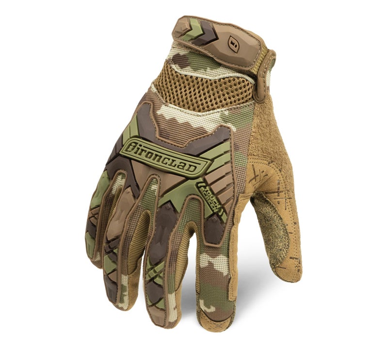 Ironclad EXOT-ICAM-03-M Tactical Impact Camo Gloves, Medium - Image 1