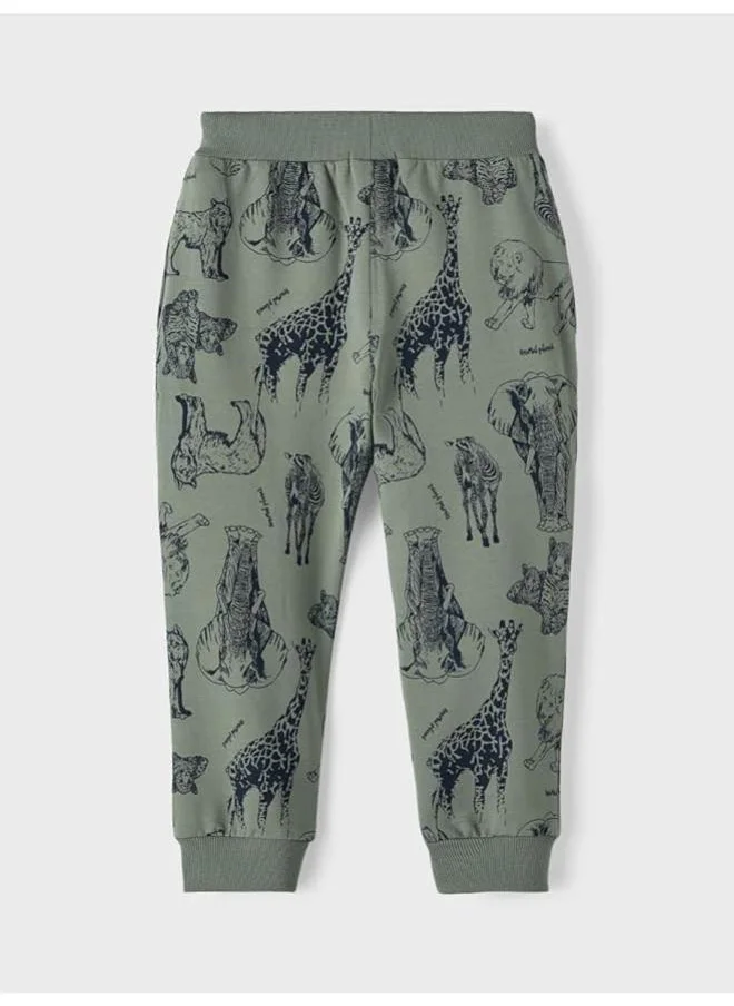 NAME IT Kids Animals Print Sweatpants