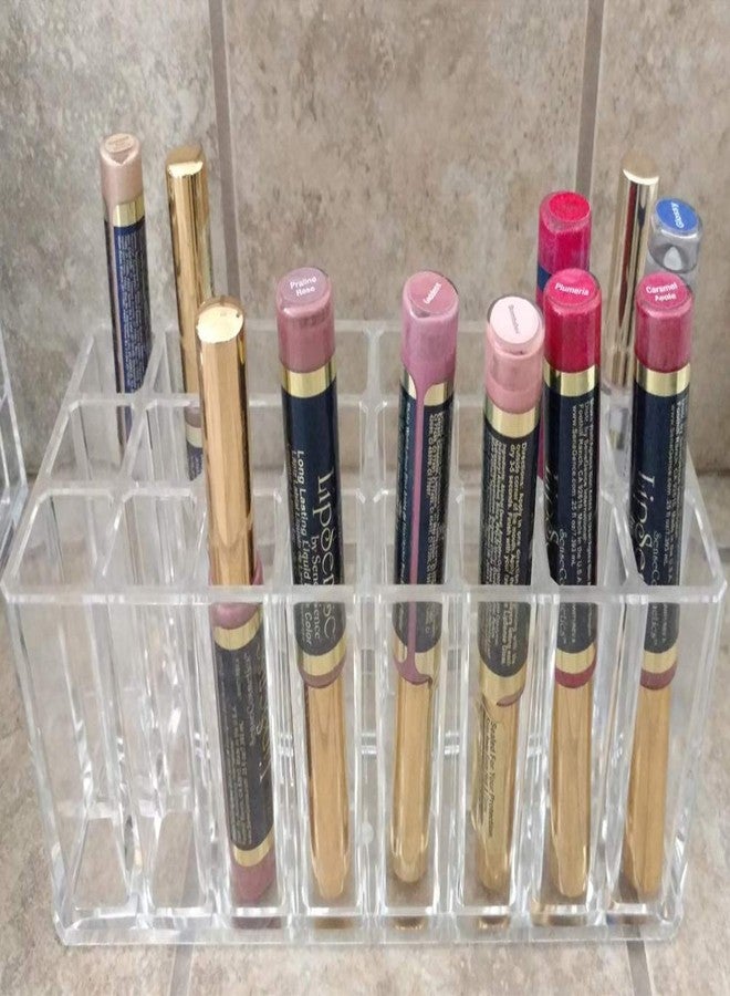 BBDOU Acrylic Lip Gloss Holder Organizer, Lipstick Holder, 24 Slots Makeup Lip Gloss Lipstick Brushes Storage Display Case - Image 4