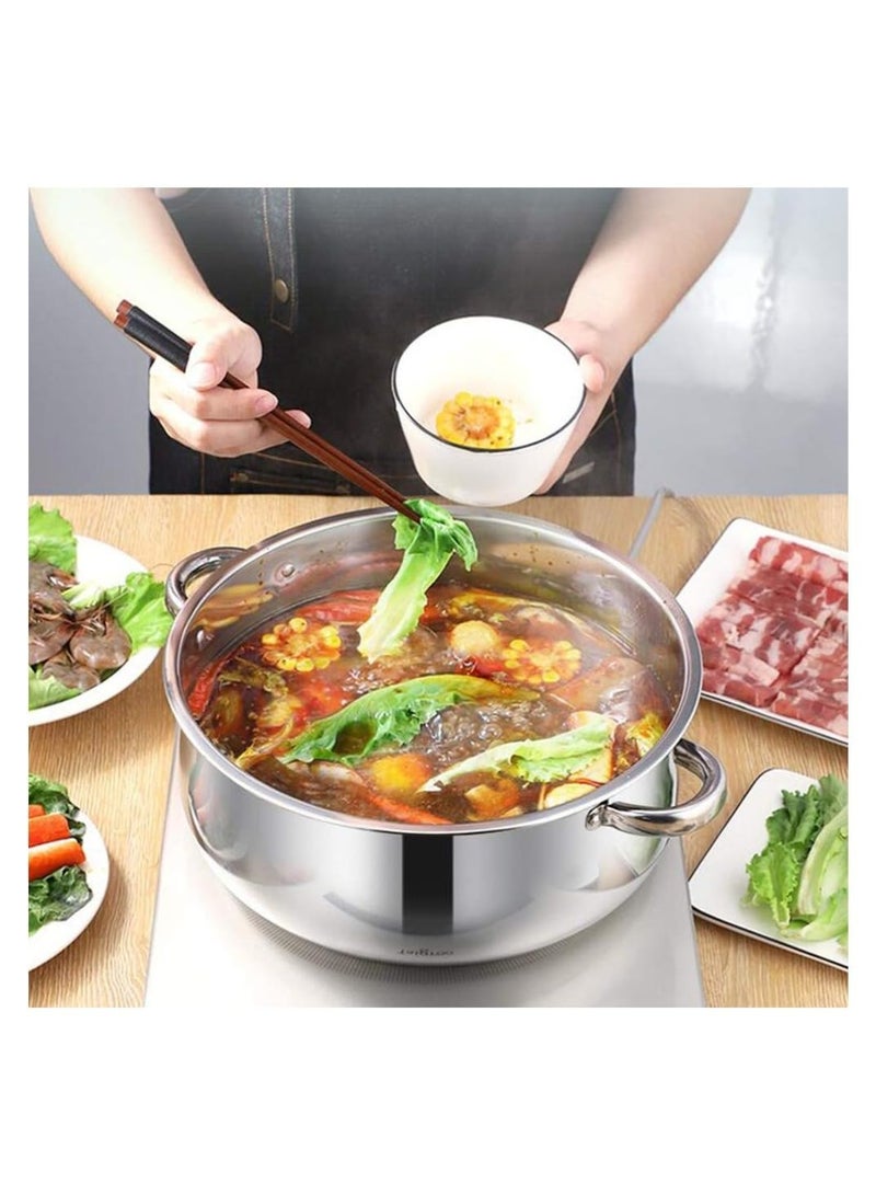 Steam Pot,4 Tier Steamer With Lid Stepped Steamer And Twin Handles,Stainless Steel Stockpot,Multifunction Large Soup Pot Cooking Pot For Living Kitchen Food Cooking,28X40CM Rice Steamer - Image 4