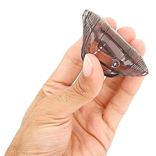 JVCV غطاء شفاف ناعم من JVCV® متوافق مع مفاتيح السيارة الذكية 4 أزرار لهيونداي ألكازار وكريتا وفينيو وآي 20 وتوسكان وإلنترا (أسود شفاف) - Image 5