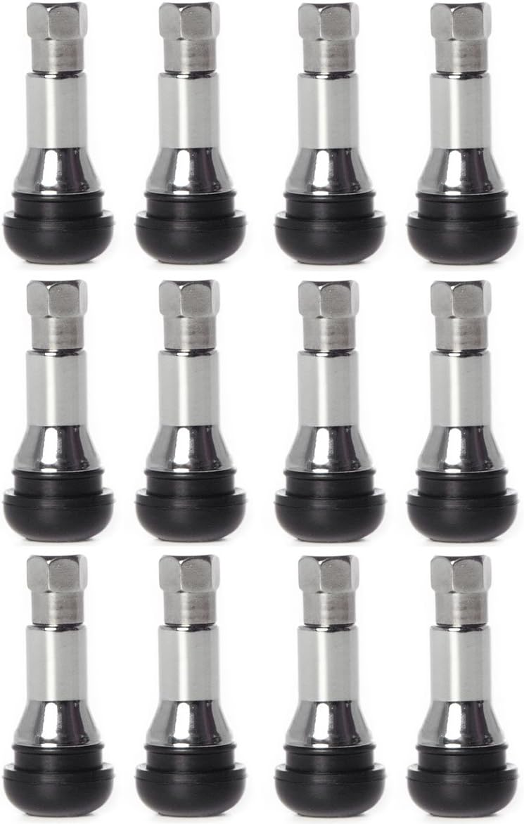 Circuit Performance Chrome Rubber Valve Stems TR413 (12 Pack) - Image 1