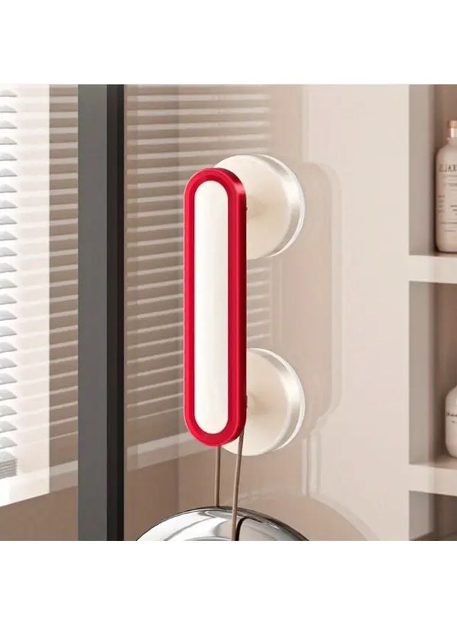 Blue Suction Cup Door Handle No Drilling Required Portable Strong Adhesion Universal For Sliding Doors - Image 3