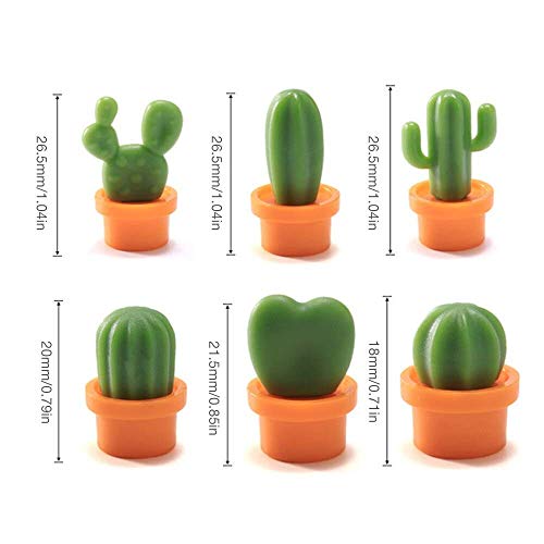 ArtBee® Cactus Fridge Magnets, 6 Piece - Image 2