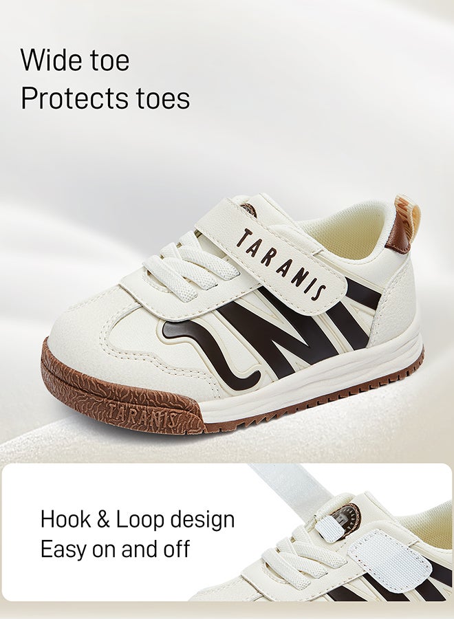 Taranis Children's Shoes Brown - Accent Toddler Sneakers Classic Striped Baby Trainers - Image 3