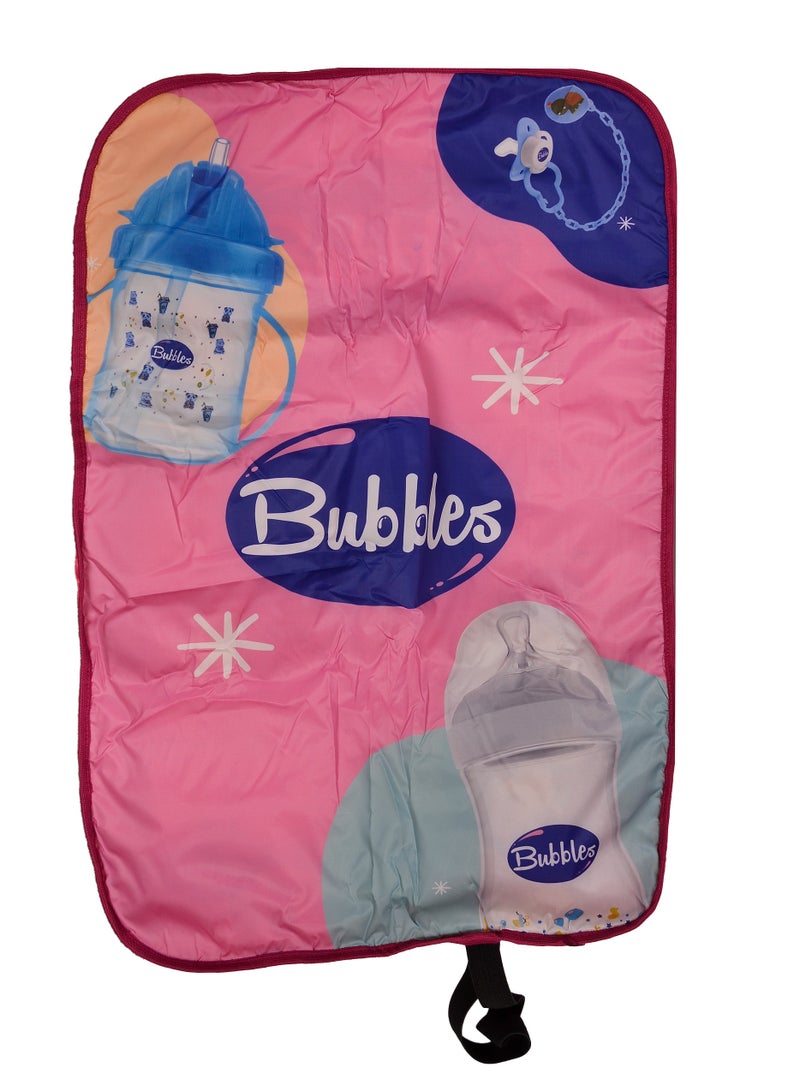 Bubbles Bubbles Baby and toddler waterproof reusable and washable changing mat-Multicolors (Multishape)  - Image 1