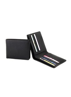 NIBEMINENT Genuine Leather Men’s Wallet Grainy Black  - Image 1