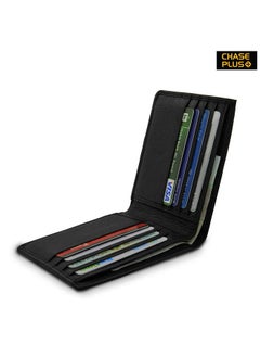 NIBEMINENT Genuine Leather Men’s Wallet Grainy Black  - Image 3