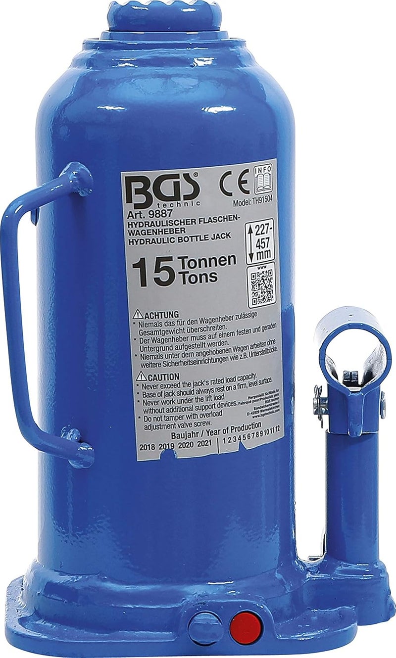 BGS 9887 | Hydraulic Bottle Jack | 15 t - Image 3
