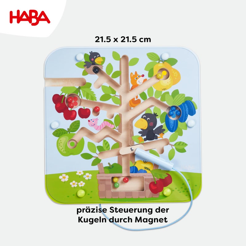 HABA Busy Board for Toddlers 2-4: Orchard Magnetic Maze Puzzle Game, Toddler Travel Toys & Montessori Toys - Image 4