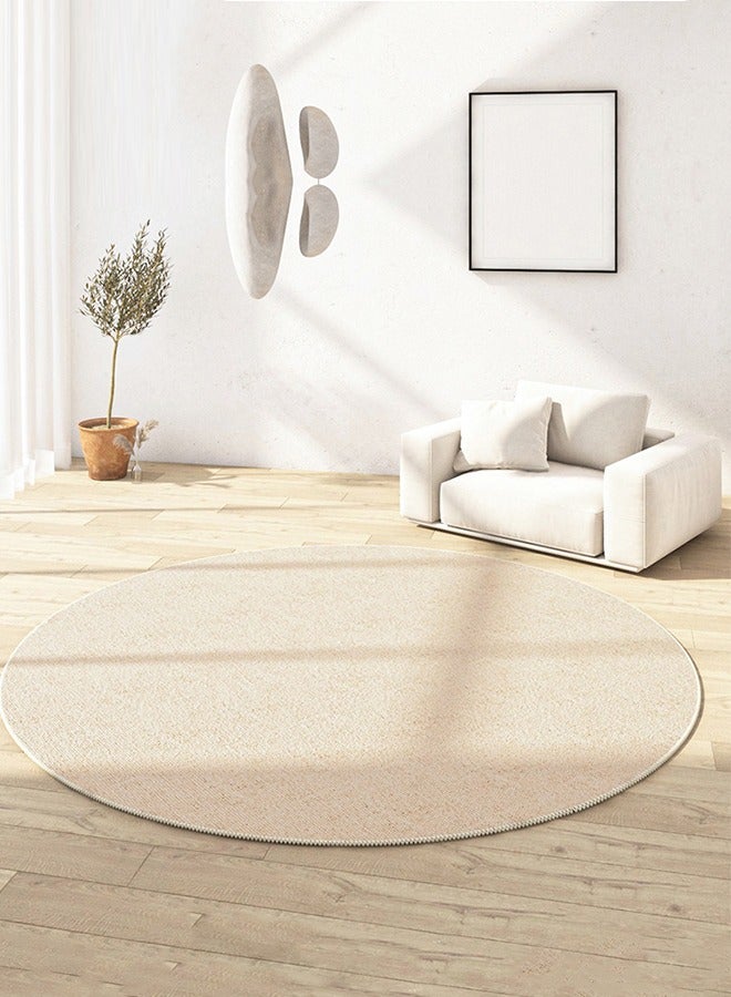 كيلا سجادة مستديرة بسيطة - زولية كبيرة قابلة للغسل ومقاومة للانزلاق، سجاد تقليدي للمعيشة، غرفة النوم، غرفة الطعام، والمطبخ (مقاس 160×160 سم) - Image 5