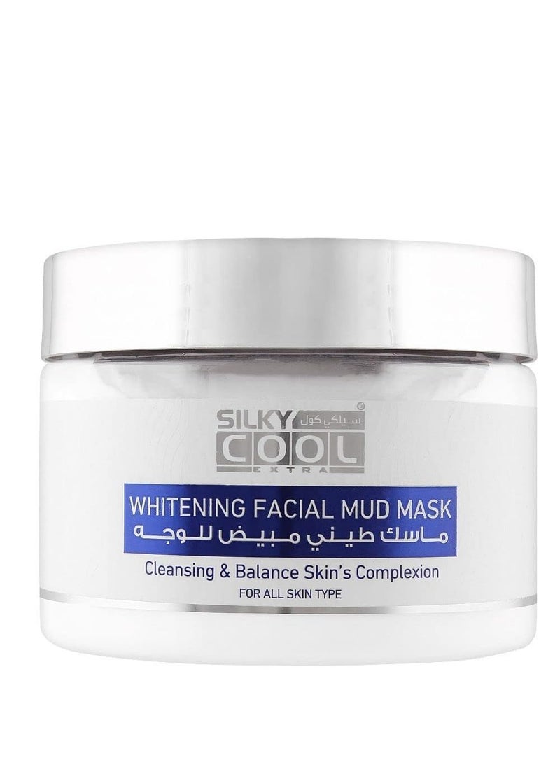 Silky Cool Silky Cool Whitening Facial Mud Mask Cleansing and Balance Skin's Complexion 350ml for All Skin Type  - Image 1
