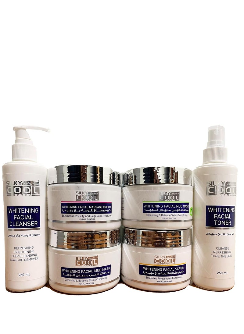 Silky Cool Silky Cool Whitening Facial Mud Mask Cleansing and Balance Skin's Complexion 350ml for All Skin Type  - Image 2