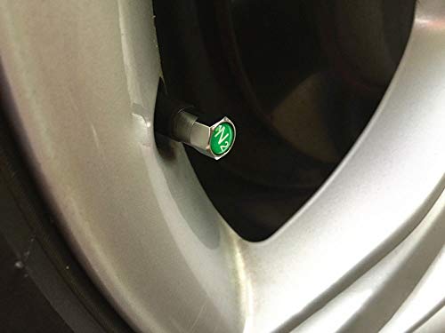 ONWON أغطية صمامات الإطارات من أونون 5 قطع مطلية بالكروم من النحاس مع شعار نيتروجين N2 لحماية صمامات الإطارات للسيارات - Image 3