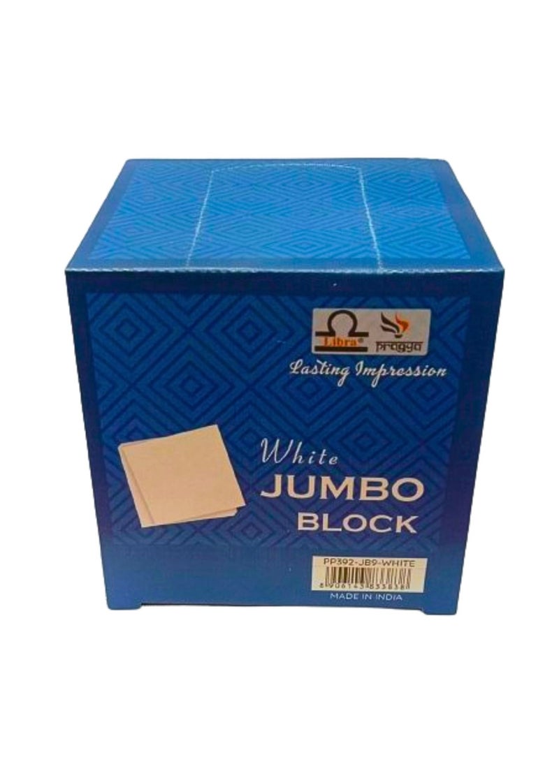 Libra White Jumbo Block Notes 9x9x9 cm - Image 2