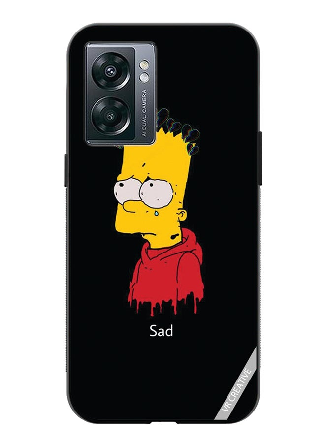 VR CREATIVE Protective Case Cover For Oppo A57 5G Sad Design Multicolour - Image 1