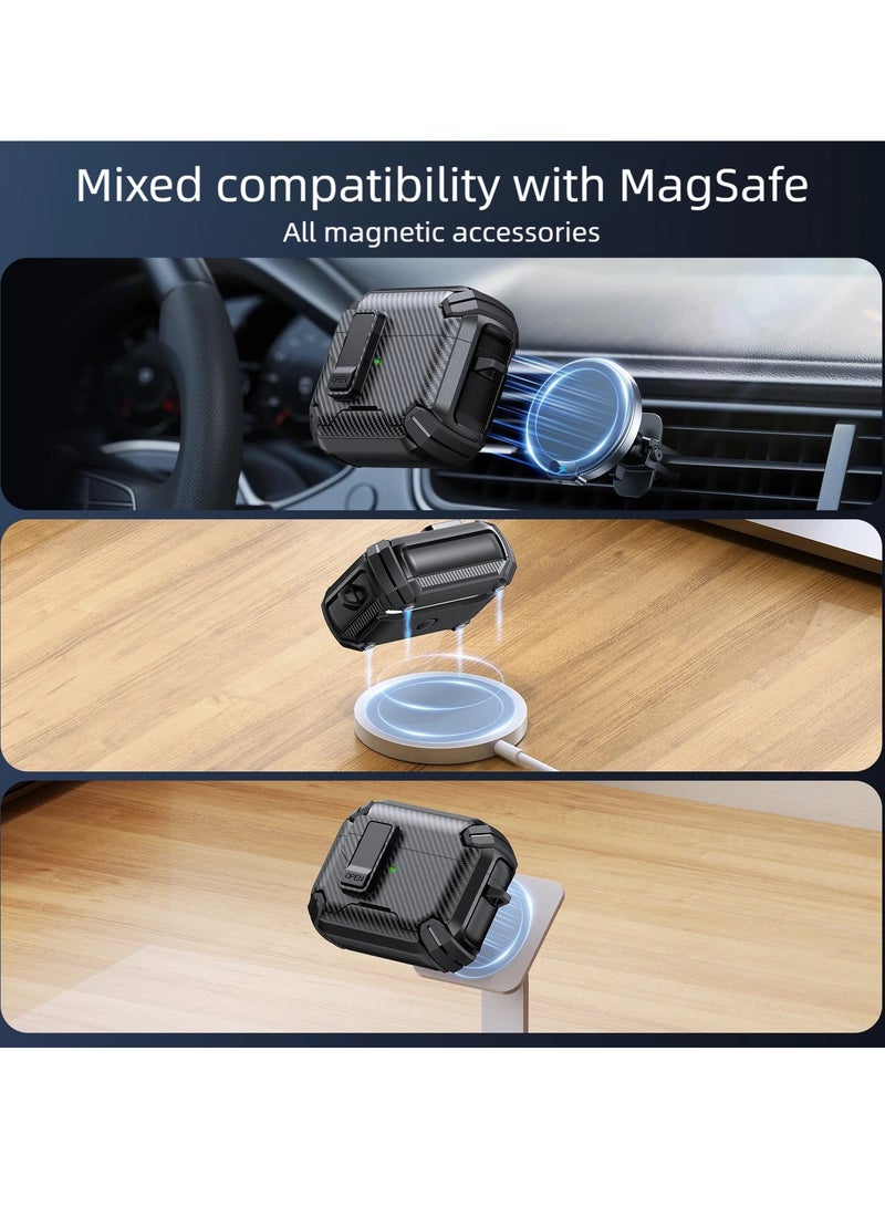 AirPods 4/AirPods Pro/AirPods Pro 2/AirPods Pro 3 protective case, magsafe，phone holder, pop-up headphone case,earphone protecter，headphone protecter，earphone case - Image 5