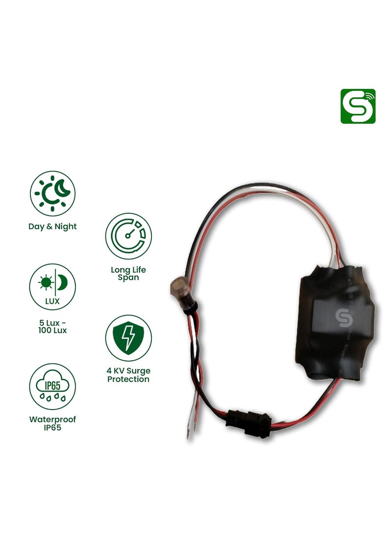 ESYSENSE - ESYSENSE ESYLD0116A 220 V Auto DayNight On Off Photocell LDR Sensor Switch For Street Light Dust Proof IP20 Photocell Sensor 16A Set of 1 - Image 1