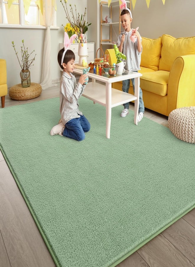 Pettop Area Rugs for Bedroom Living Room, 4x6 Light Green Thickened Memory-Foam Indoor Carpets, Modern Aesthetic Minimalist Super Soft Comfy Carpet for Boys Girls Adults Room Dorm Home Decor - Image 5