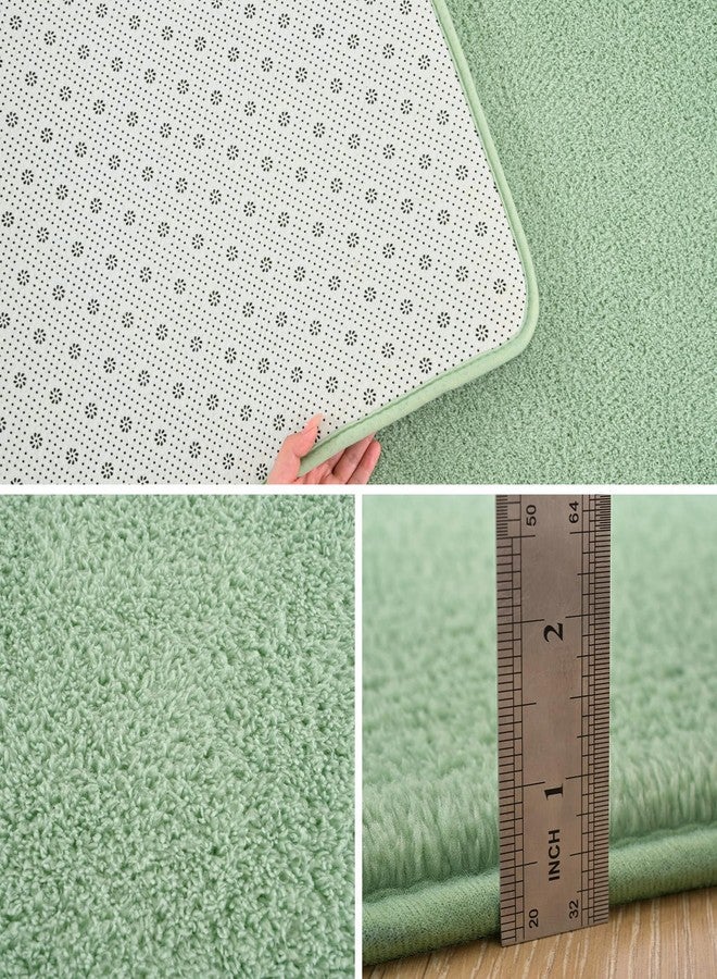 Pettop Area Rugs for Bedroom Living Room, 4x6 Light Green Thickened Memory-Foam Indoor Carpets, Modern Aesthetic Minimalist Super Soft Comfy Carpet for Boys Girls Adults Room Dorm Home Decor - Image 4