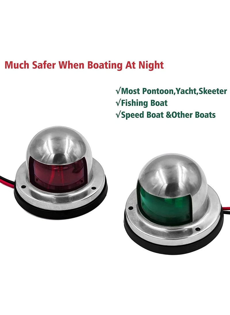 Generic - Deck Mounted Navigation Lights for Marine Use Easy Install LED Bow Side Port Starboard for Boats Yachts Pontoons DC 12V - Image 1