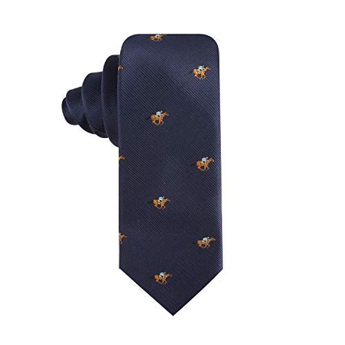 AUSCUFFLINKS Horse Racing Ties for Men | Equestrian Rider | Animal Lover Novelty Neck Ties Present for Him | Horse Pony Racing | Jockey Mens Happy Neckties | (RACING HORSE) - Image 3