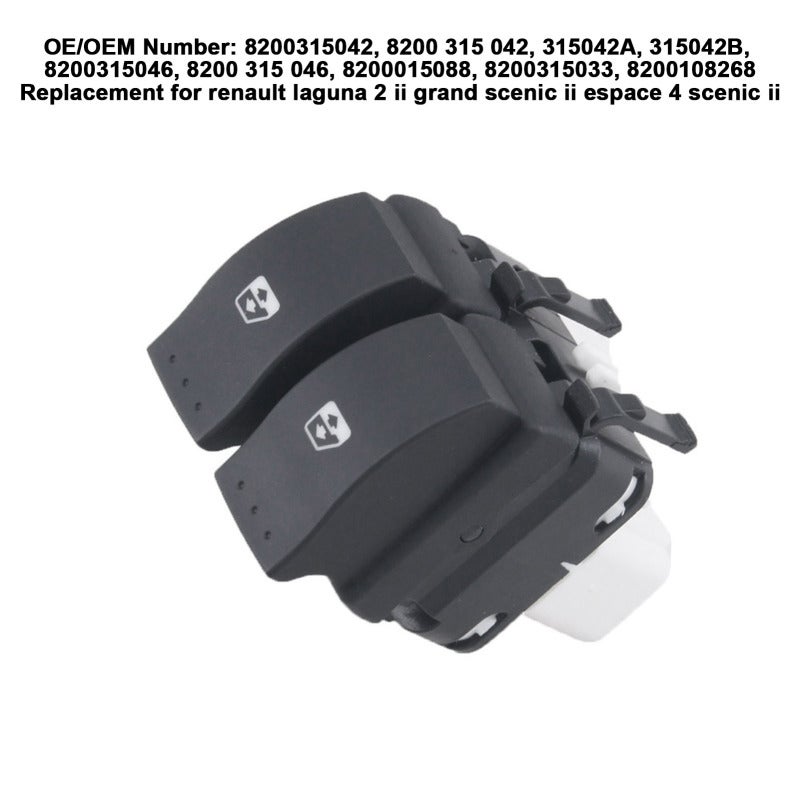 Window Control Switch: Black High-quality Corrosion-resistant Long-lasting Replacement Part - Easy To Install for Renault Laguna 2 II Grand Scenic II Espace 4 Scenic II - Image 5