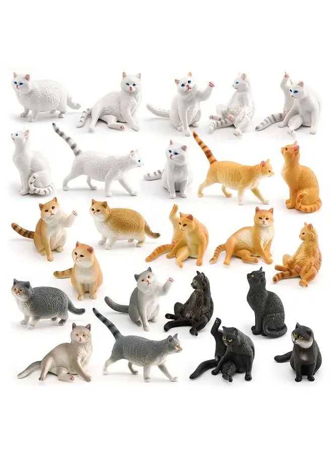 Model 3375 Lazy Cat Orange Tabby British Shorthair Miniature Static Desktop Ornament - Image 2