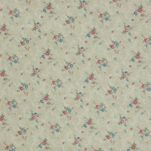 iLAND Originality Dollhouse Wallpaper 39 157 inch Dollhouse Accessories on 112 Scale or 16 Scale Rose Garden - Image 1