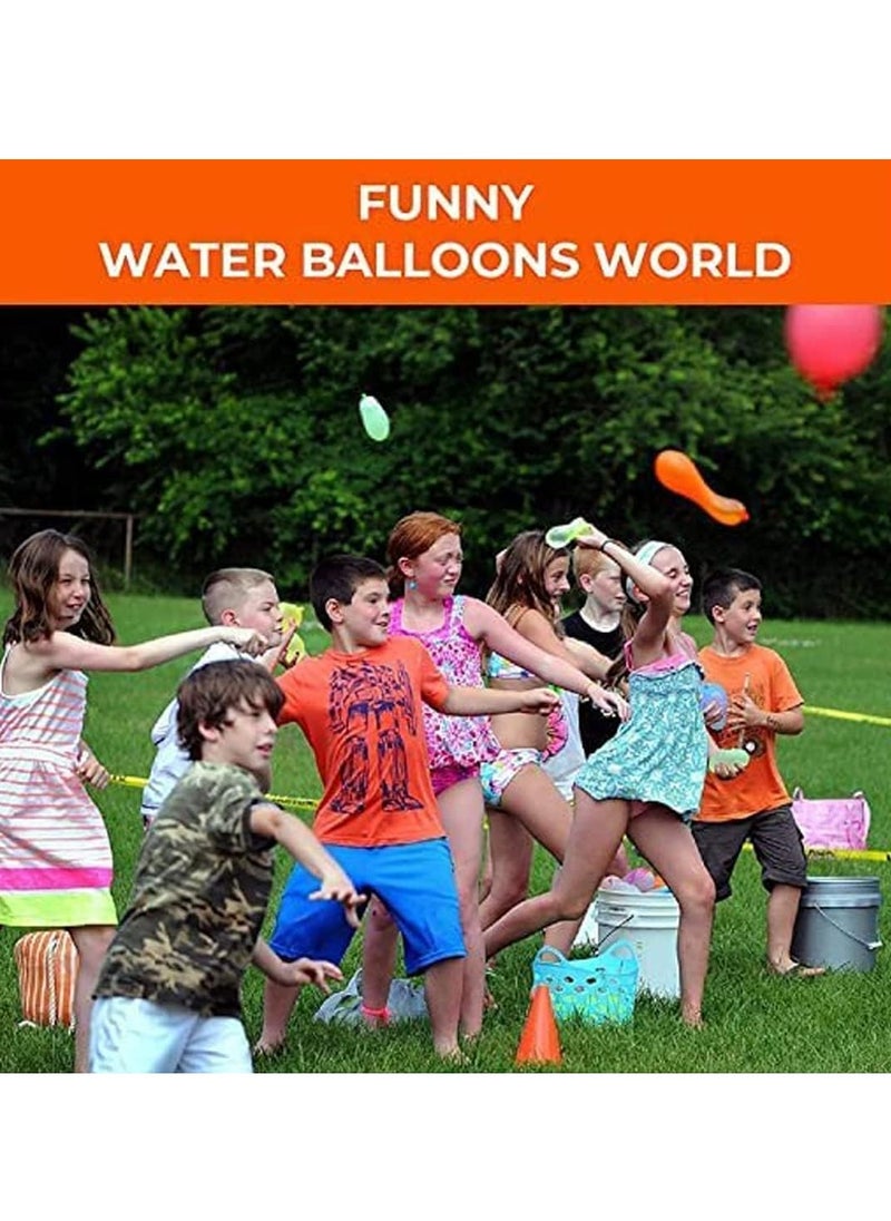 SKY-TOUCH 111 pieces/bag Colorful Water Balloons Rapid-Filling Self-Sealing, Easy Fill for Outdoor Family,Party, Friends, Children's Summer Fun  - Image 5