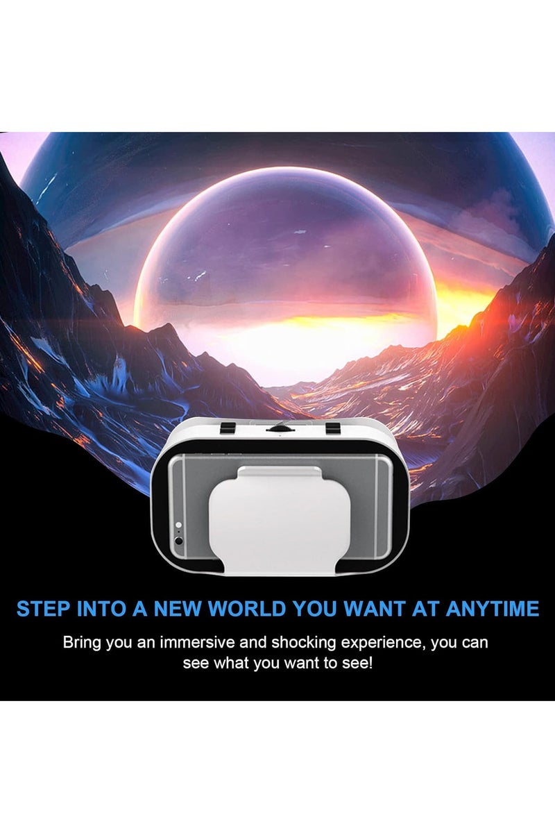 3D Virtual Reality Headset with Bluetooth Remote Control, Fully Compatible with 4.7-6.5 Inch iPhone and Android Smartphones, Ideal for Immersive Gaming and Movies, Perfect Gift for Kids and Adults - Image 3