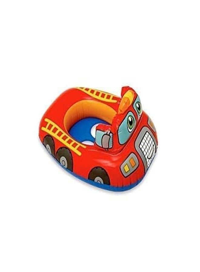 GETZET Inflatable Swimming Tube for Kids Baby Safe Anti-flip Swimming Floats Accessories for Kids Enjoyment Learing Swimming Pool Tube Ring Car. (Redcolor) - Image 2