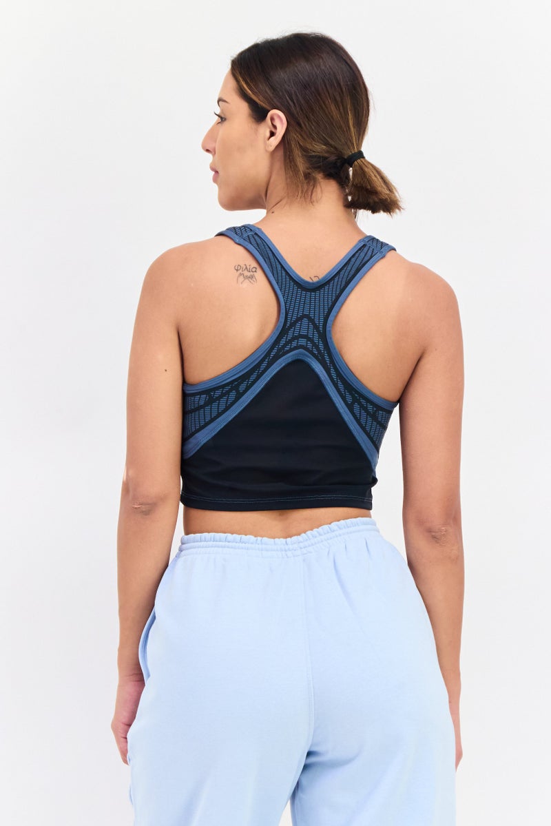 Reebok Women Sportswear Fit Outdoor Sports Bra, Slate Blue - Image 3