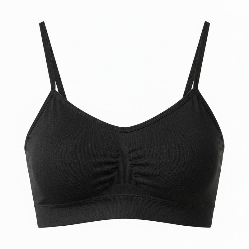 JOANNA Women's Summer Casual Camisole Ribbed Spaghetti Strap Slim Fit Crop Top - Image 2