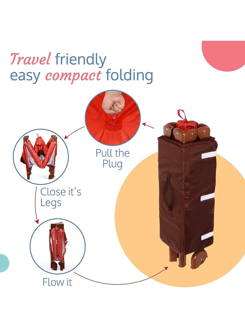 Everything For Kids Baby Playpen Portable Foldable Bed Locked and Carrying Bag - Image 4
