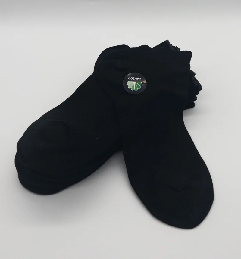 سيهو سوكس Premium Black 6 Pairs Seamless Bamboo Extra Soft Women's Booties Socks