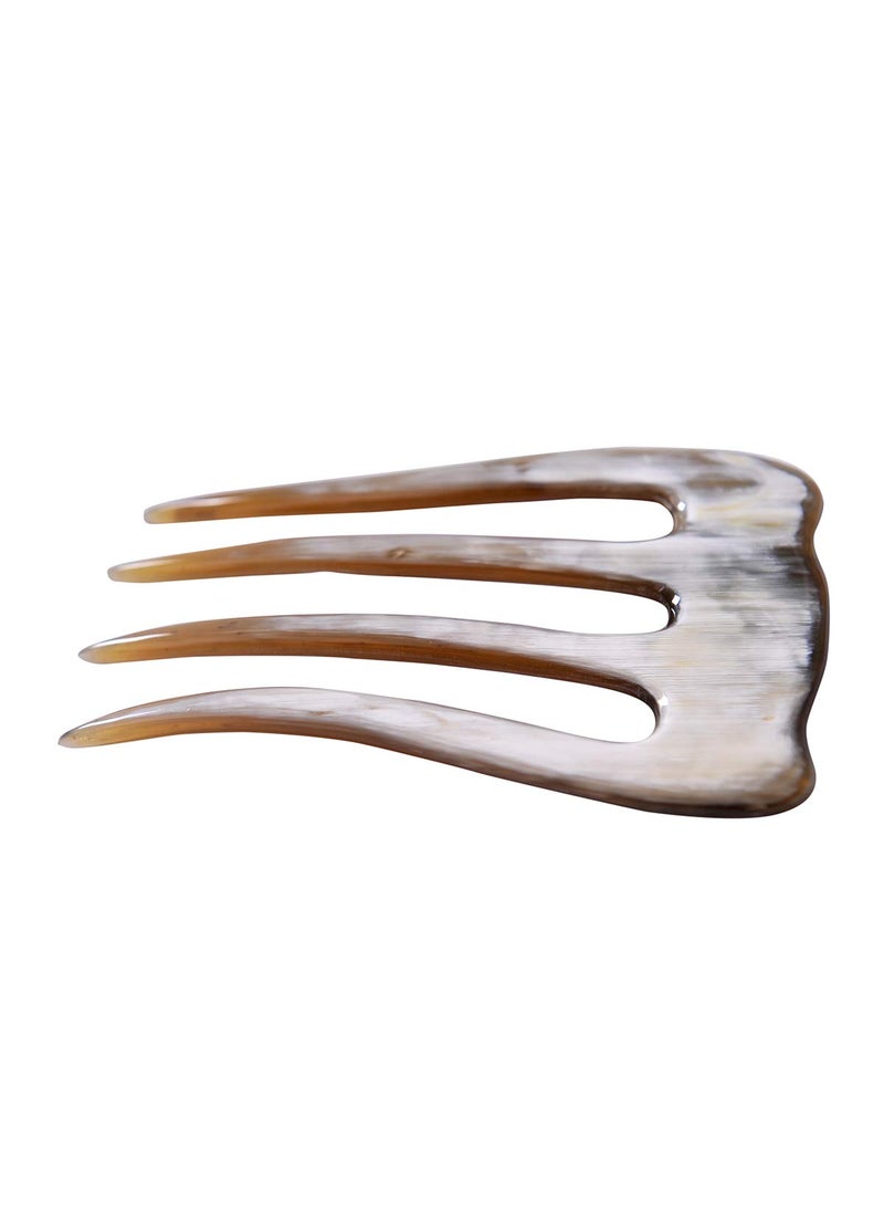 Marycrafts - Marycrafts Buffalo Horn Hair Comb 4 Prongs Hair Fork Hair Pin Hair Accessories For Women - Image 1
