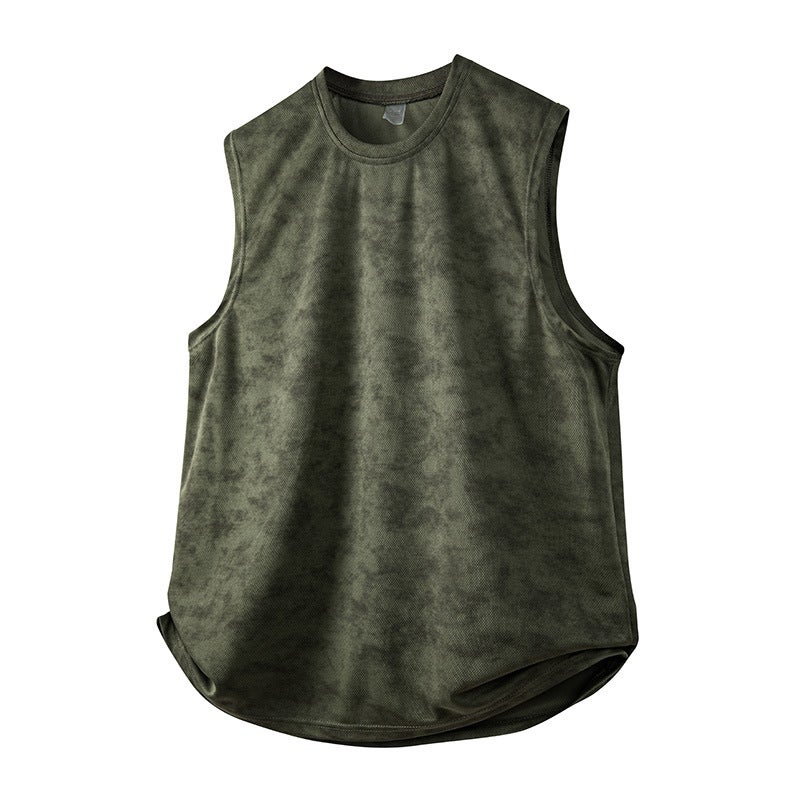 M-8Xl Waistcoat Vest Men'S Summer Ice Silk Large Size Plus Fat Plus Quick-Drying Sports Fitness Sweatshirt Boys Ice - Image 3