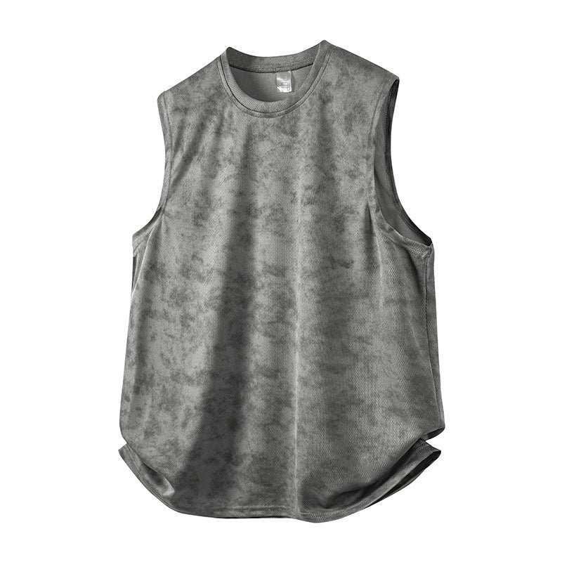 M-8Xl Waistcoat Vest Men'S Summer Ice Silk Large Size Plus Fat Plus Quick-Drying Sports Fitness Sweatshirt Boys Ice - Image 4